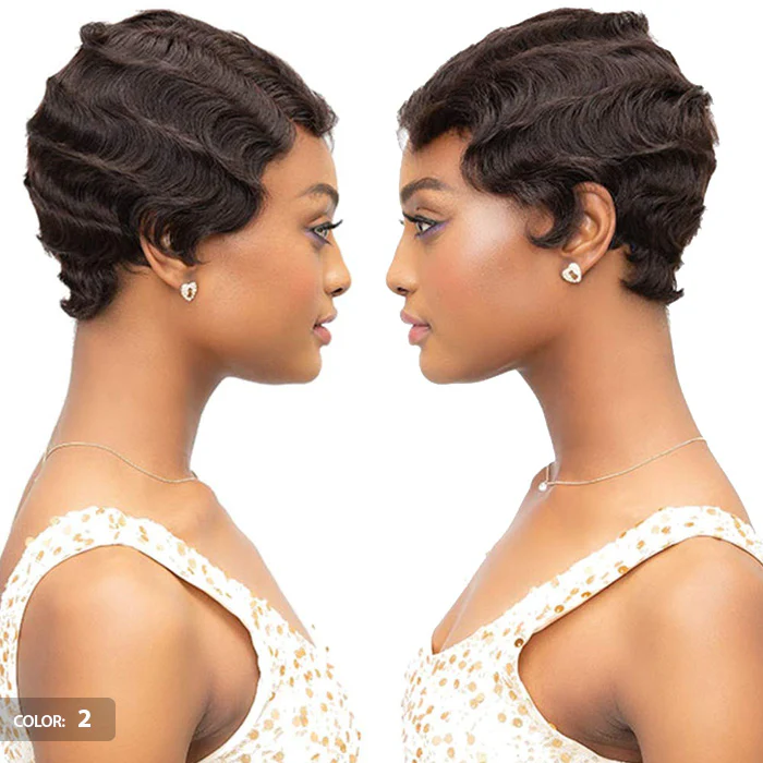 Janet Collection Remy Human Hair Lace Part Wig - MOMMY - Image 4