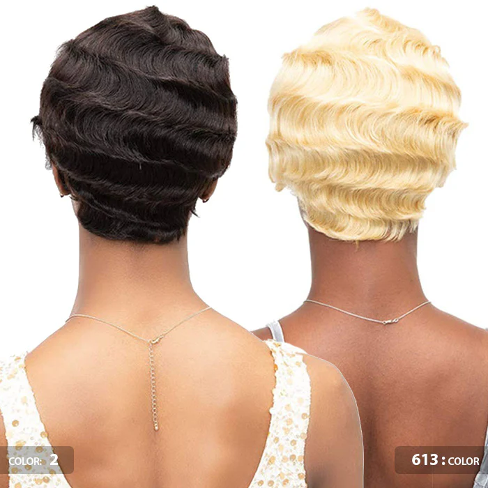 Janet Collection Remy Human Hair Lace Part Wig - MOMMY - Image 5