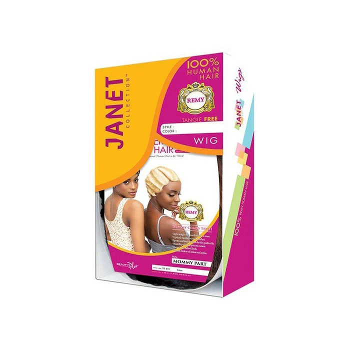 Janet Collection Remy Human Hair Lace Part Wig - MOMMY - Image 7