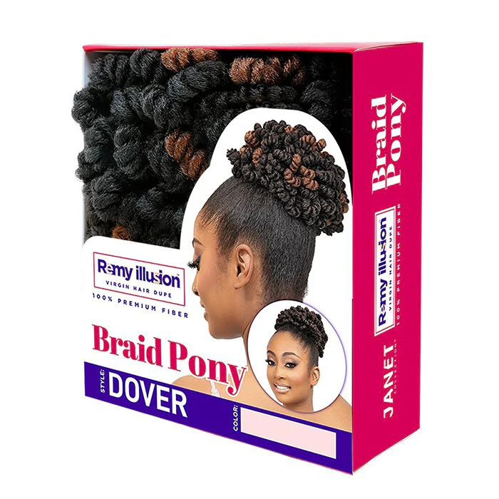 Janet Collection Remy Illusion Braid Ponytail - DOVER - Image 6