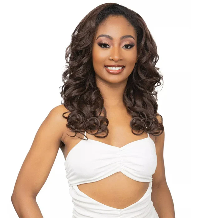 Janet Collection Remy Illusion Easy N Swift 100% Human Hair Prime Unimix Half Wig - OSLO