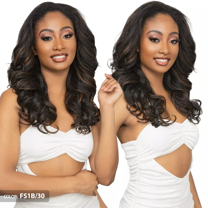 Janet Collection Remy Illusion Easy N Swift 100% Human Hair Prime Unimix Half Wig - OSLO - Image 6