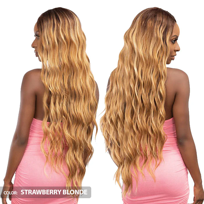 Janet Collection Remy Illusion X-Long Human Hair Mix HD Lace Wig - HIBO - Image 3