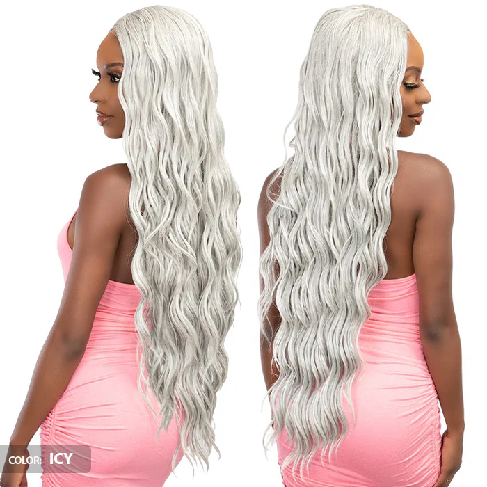 Janet Collection Remy Illusion X-Long Human Hair Mix HD Lace Wig - HIBO - Image 5