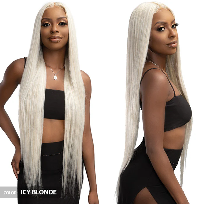 Janet Collection Remy Illusion X-Long Human Hair Mix HD Lace Wig - PAKI - Image 4