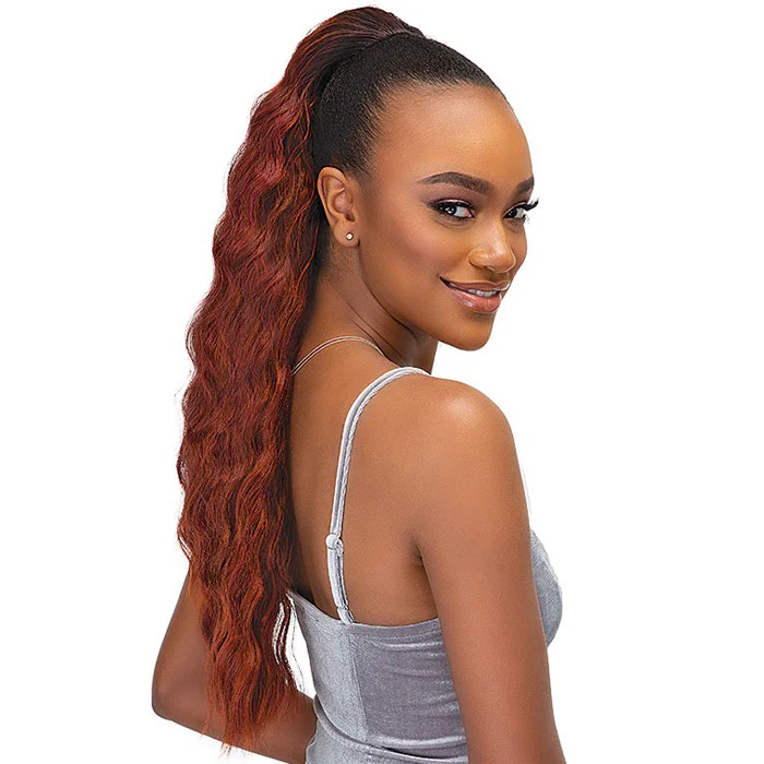 Janet Collection Everytime Noir Drawstring Ponytail - BANANA D/S - Image 3