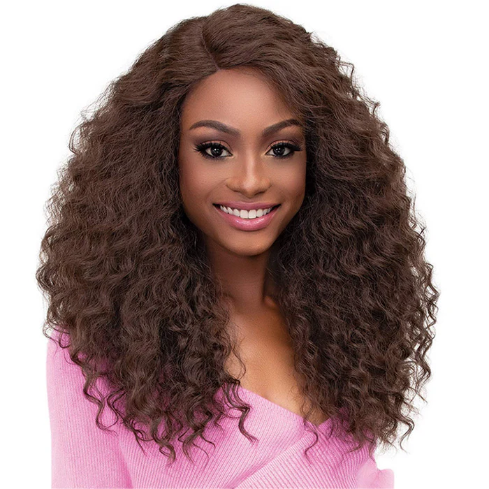 Janet Collection Synthetic Melt HD Extended Part Swiss Lace Front Wig ALYSSA