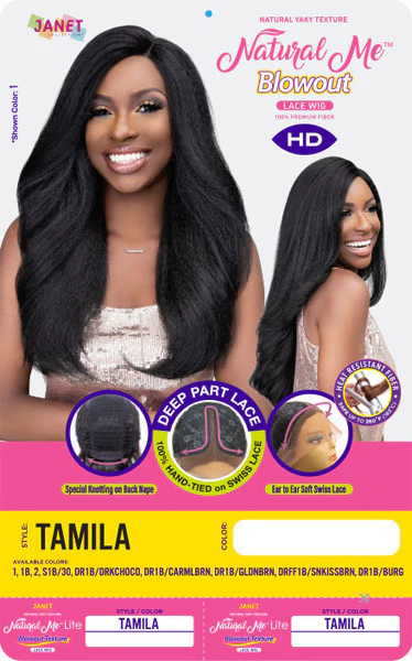 Janet Collection Synthetic Natural Me Blowout HD LACE WIG - TAMILA - Image 3