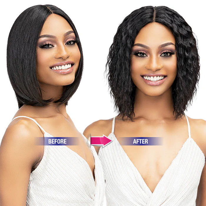 Janet Collection Virgin Remy Indian Hair LUSCIOUS WET N WAVY LACE WIG - RIRI - Image 5