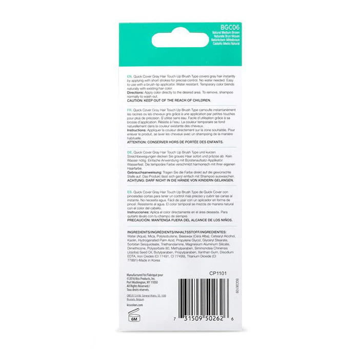 KISS Colors Quick Cover Gray Hair X-Large Touch-Up Brush - Image 4
