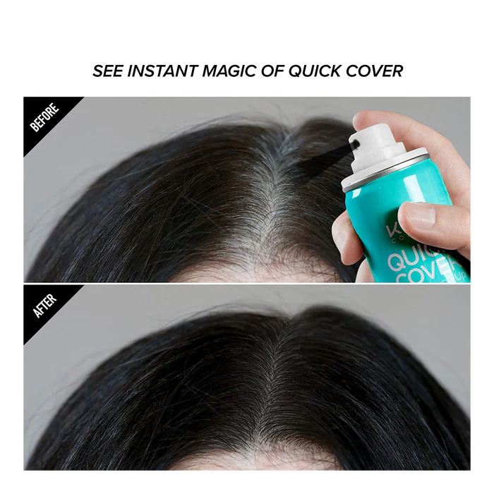 Kiss Colors Quick Cover Root Touch Up - THICKENING FIBER SPRAY - Image 4
