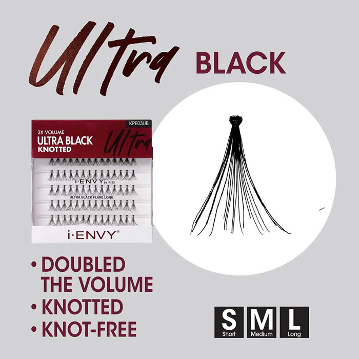 Kiss i-envy Premium Eyelashes - KNOT FREE ULTRA BLACK - Image 3