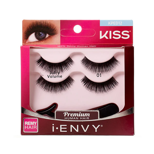 Kiss i-envy Remy Hair Eyelashes - DOUBLE PACK JUICY VOLUME - Image 3
