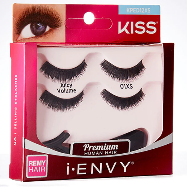 Kiss i-envy Remy Hair Eyelashes - DOUBLE PACK JUICY VOLUME - Image 4
