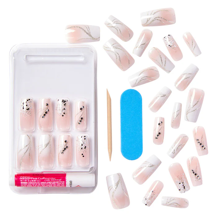 KISS Premium Classy Nails - Crystal Crown - Image 3