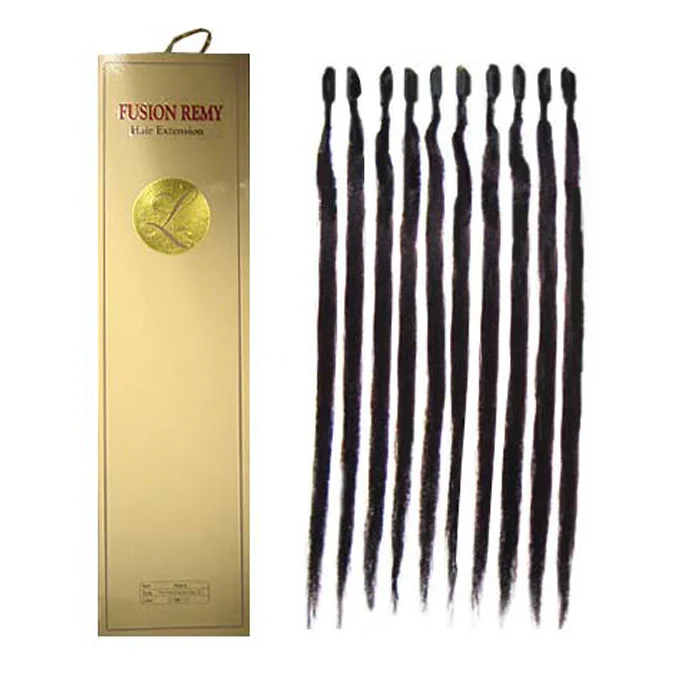 Ladylike Fusion Remy Glue U-Tip Yaki Hair Extension - STRAIGHT 18" (10 Pcs/ 10 Pack/ 1 Box) - Image 2