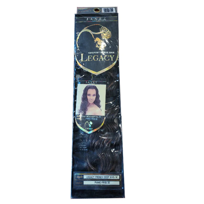 Legacy Prestige Remy Human Hair Weave - FRENCH DEEP 12/16" - Image 2