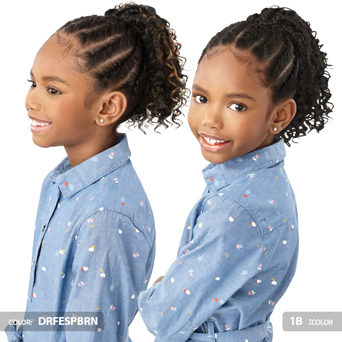 Lil Looks By Outre Kids Drawstring Ponytail - BOHO BOX BRAIDS 10" - Image 2