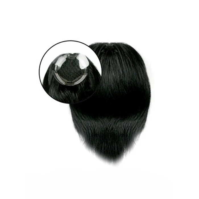 Lord & Cliff 100% Remy Human Hair Clip-In Hairpiece - NATURAL BLEND 6" - Image 2