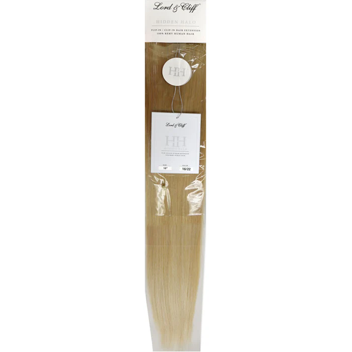 Lord & Cliff 100% Remy Human Hair Layer Flip-In Extension Weave - HIDDEN HALO 18" - Image 2