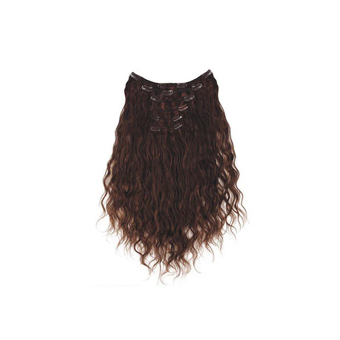 Lord & Cliff Evita 100% Human Hair Clip-In Extension Weave - FRENCH WAVE 6 PCS 18" - Image 3