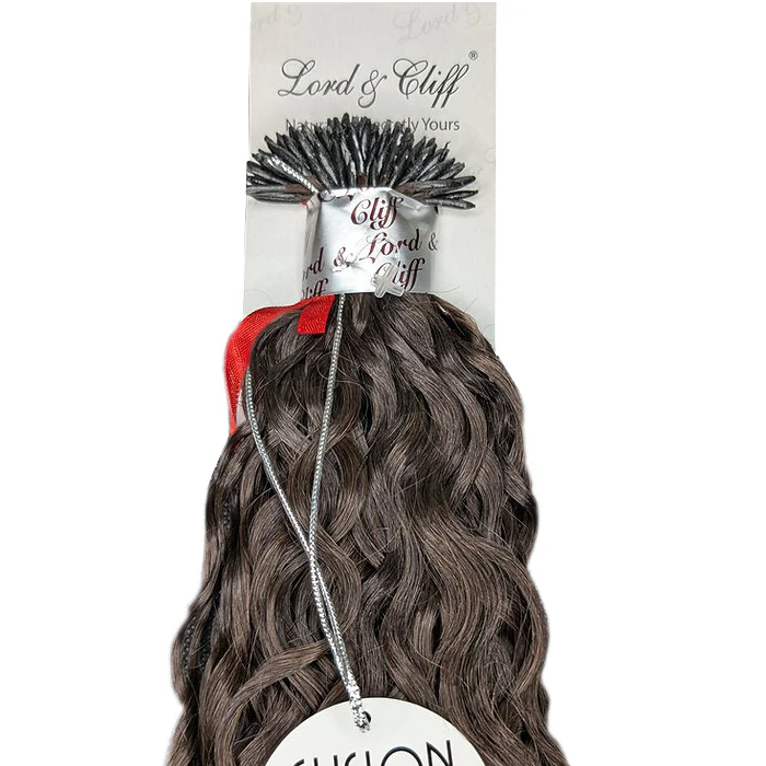 Lord & Cliff Fusion Glue Tip Extension Weave 100% Remy Human Hair - SPANISH WAVE 16" 90 Pcs [No Return, No Exchange] - Image 2