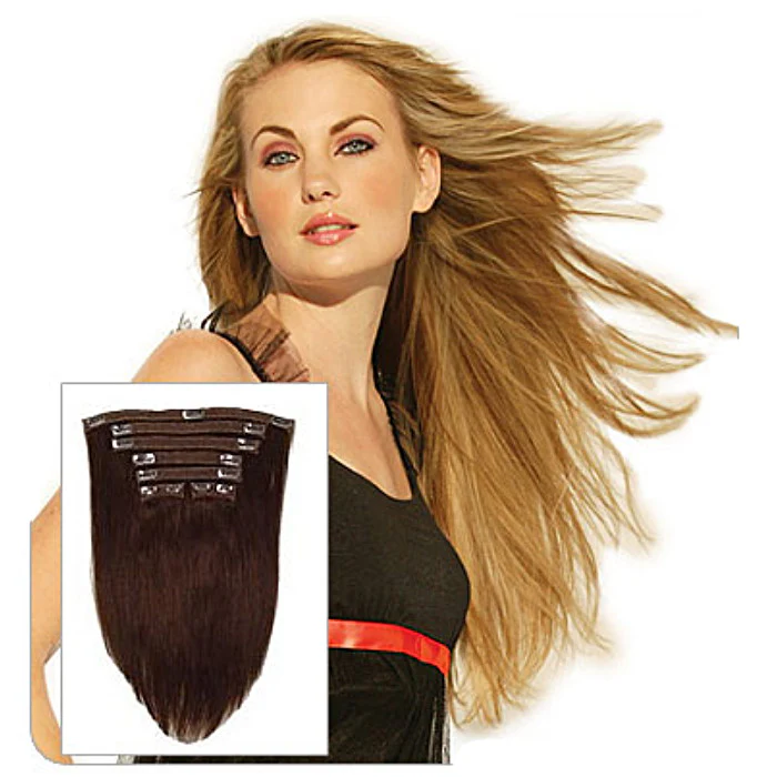Lord & Cliff Seven Pieces 100% Remi Human Hair Clip-In Extension Weave - 7PCS STRAIGHT 14/18" - Image 8