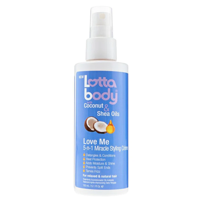 Lottabody Coconut & Shea Oils 5-n-1 Miracle Styling Creme - LOVE ME 5.1 oz