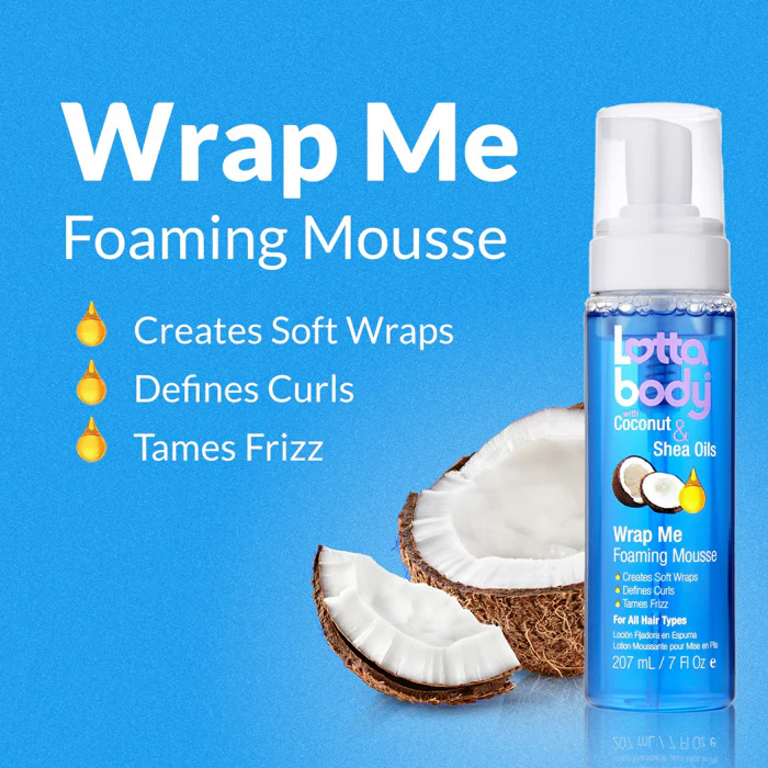 Lottabody Wrap Me Coconut & Shea Oil - FOAMING MOUSSE 7 oz - Image 2