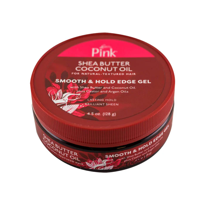 Luster's Pink Shea Butter Coconut Oil Smooth & Hold Edge Gel 4.5oz - Image 2