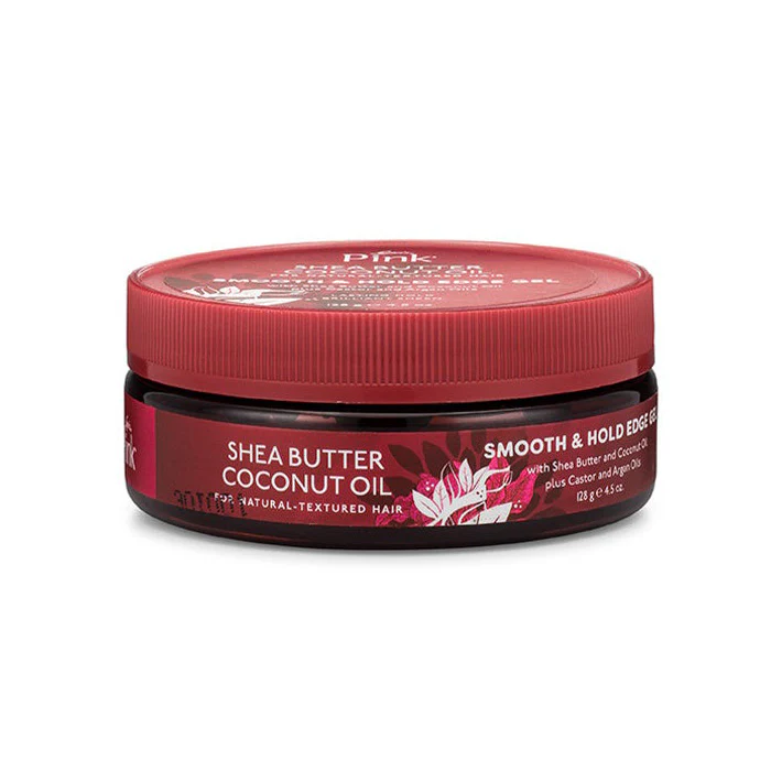Luster's Pink Shea Butter Coconut Oil Smooth & Hold Edge Gel 4.5oz - Image 3