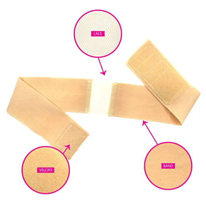 Magic Collection Swiss Lace Wig Band - CENTER PATCHING - Image 4