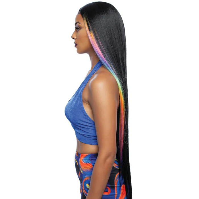 Mane Brown Sugar Clear Human Hair Blend 4" Deep HD Lace Part Wig - BSHC291 - WHITNEY - Image 3