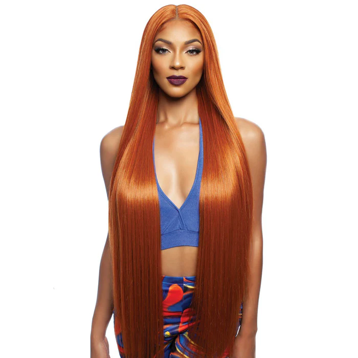 Mane Brown Sugar Clear Human Hair Blend 4" Deep HD Lace Part Wig - BSHC291 - WHITNEY - Image 4