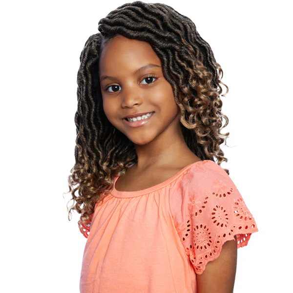 Mane Concept Afri Naptural Kids Locs Crochet Braid - KLOC01 NINI WAVY GODDESS LOCS 10" - Image 2