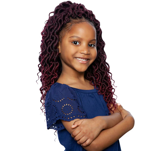 Mane Concept Afri Naptural Kids Locs Pre-Looped Crochet Braid - KLOC03 GIGI RIPPLE FAUX LOCS - Image 2