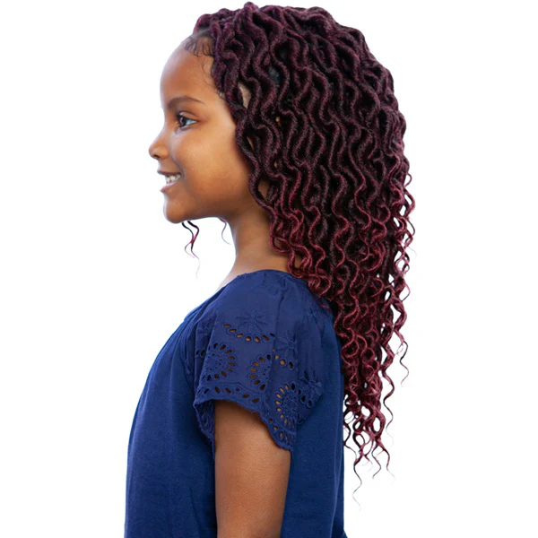Mane Concept Afri Naptural Kids Locs Pre-Looped Crochet Braid - KLOC03 GIGI RIPPLE FAUX LOCS - Image 3