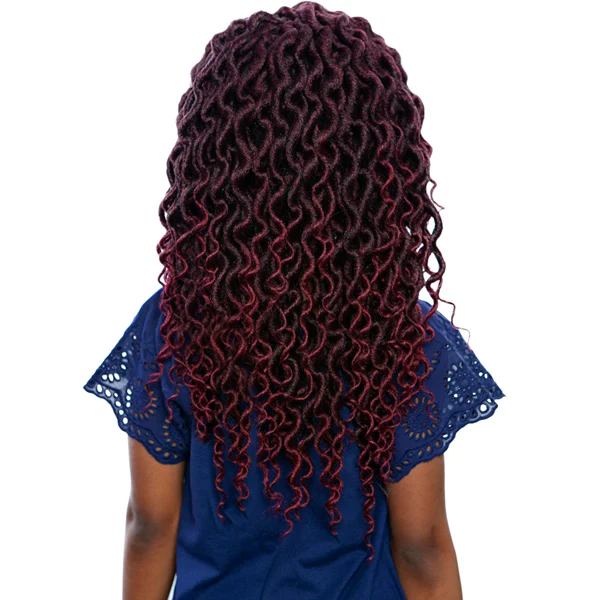 Mane Concept Afri Naptural Kids Locs Pre-Looped Crochet Braid - KLOC03 GIGI RIPPLE FAUX LOCS - Image 4