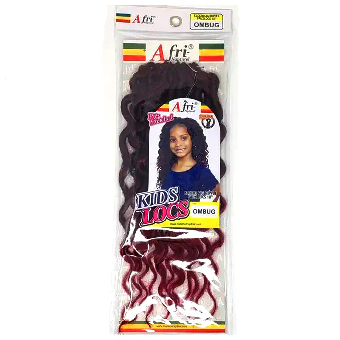 Mane Concept Afri Naptural Kids Locs Pre-Looped Crochet Braid - KLOC03 GIGI RIPPLE FAUX LOCS - Image 5