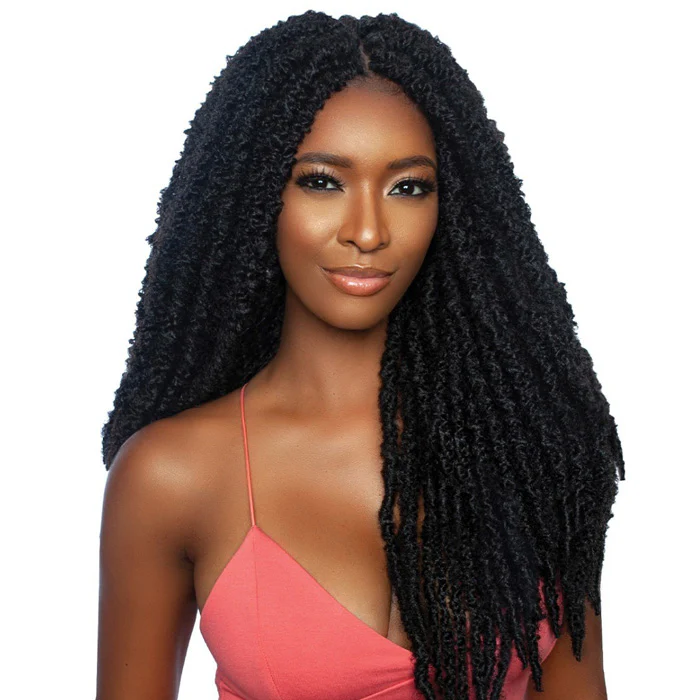 Mane Concept Afri Naptural Pre-Looped Crochet Braid - 2X BUTTERFLY LOCS 18" - Image 2