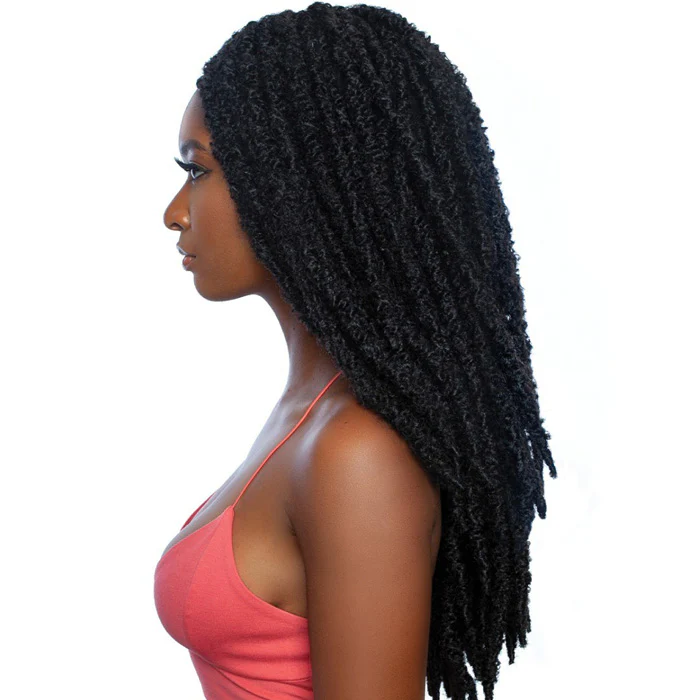 Mane Concept Afri Naptural Pre-Looped Crochet Braid - 2X BUTTERFLY LOCS 18" - Image 3