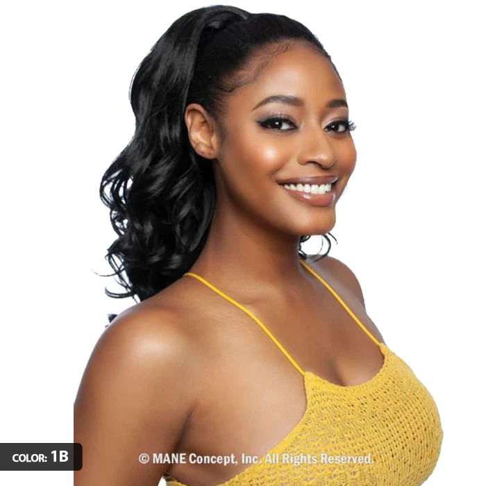 Mane Concept Brown Sugar Coat Human Hair Blend Half Wig - BSSC104 SUGAR 04 - Image 2
