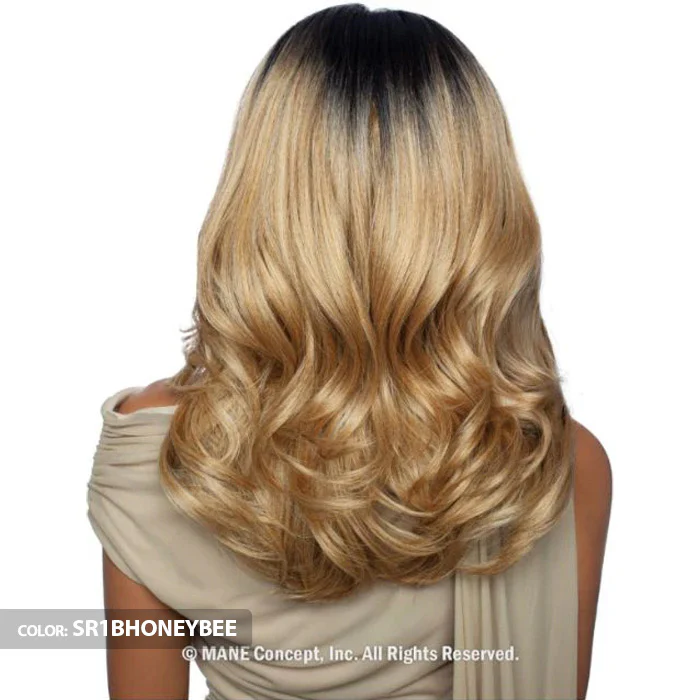 Mane Concept Brown Sugar Skinbond Lace Glueless 13x2x6 Deep Lace Frontal Wig - BSSB225 LACE CUT 06 - Image 4