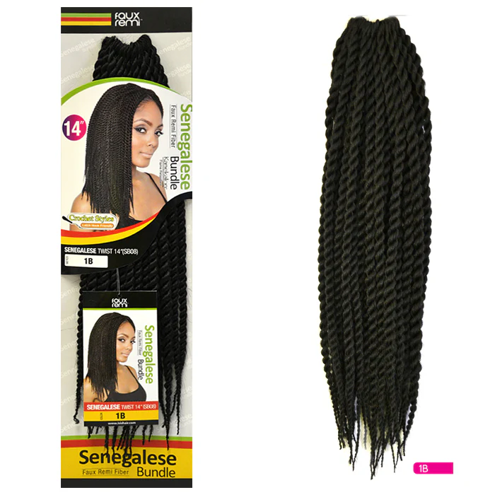 Mane Concept Isis Kanekalon Crochet Braid Bundle - SENEGALESE TWIST 14" - Image 5