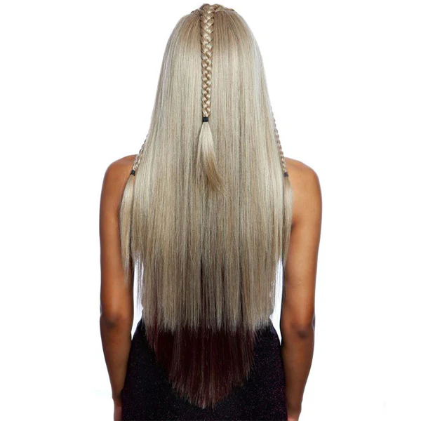 Mane Concept Synthetic Red Carpet Braided Lace Front Wig - RCTB203 MINI DINO BRAID TOP KNOT - Image 4
