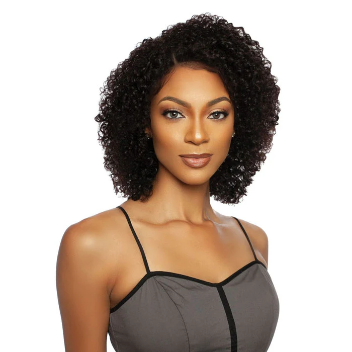 Mane Concept Trill 100% Human Hair HD Lace Front Wig - JERRY CURL 14"