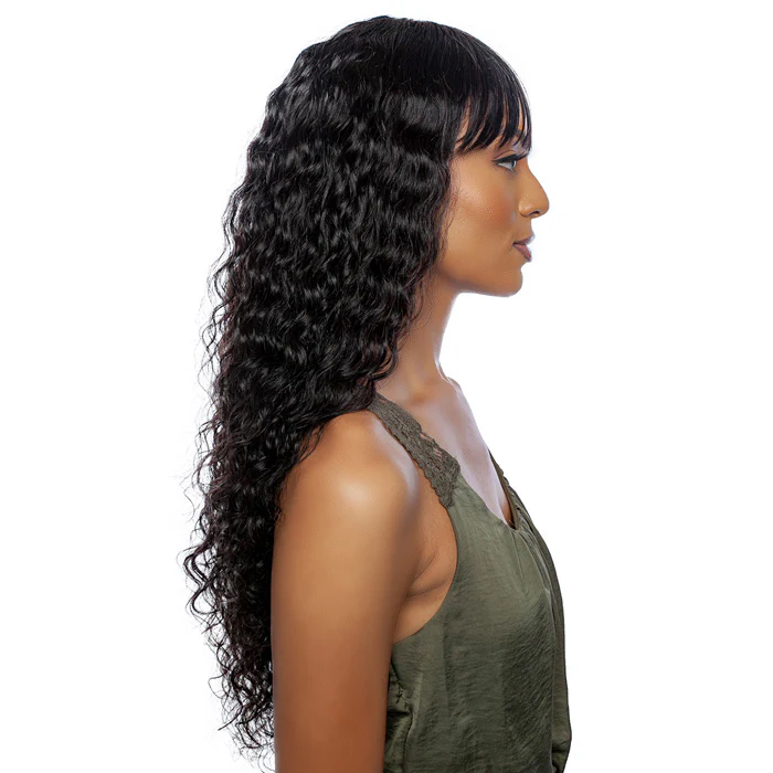 Mane Concept Trill 100% Unprocessed Human Hair 11A Full Wig - DEEP CURL FULL BANG 28" TRM110 - Image 3