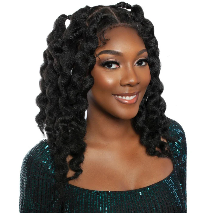 Mane Red Carpet Hand-Tied HD Pre-Styles Braided Full Lace Wig - RCFB201-ZULU BANTU KNOTS - Image 2