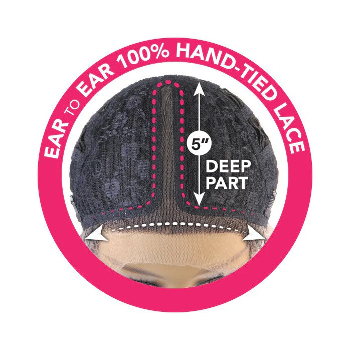 Mayde Beauty 100% Human Hair 5" Lace and Lace Front Wig - DEEP WAVE - Image 4