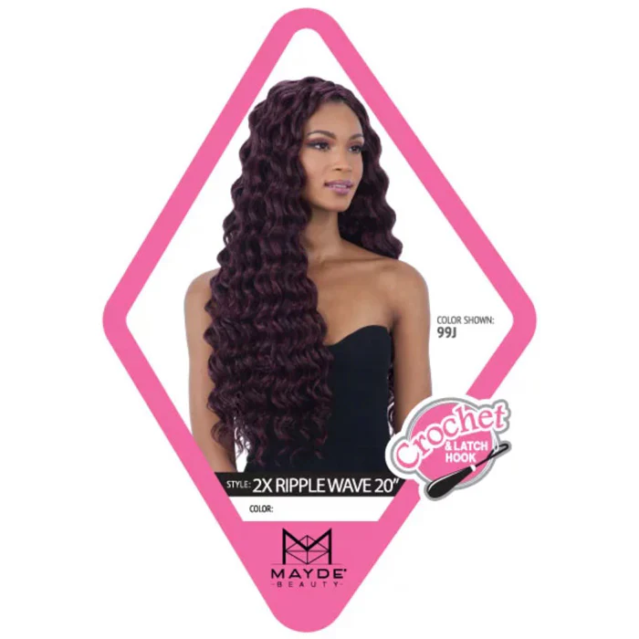 Mayde Beauty Crochet Braid - 2X RIPPLE WAVE 20 Inch - Image 3